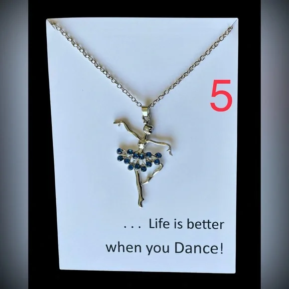 🆕 Ballerina Necklace - Lt Blue - Picture 11 of 12